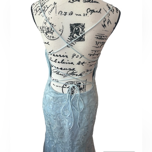 PromGirl Blue Mermaid Prom Dress - Picture 6 of 11